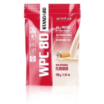 WPC 80 Standard o smaku krówka Activlab (folia 700 g) 2b9a6be1f314ae2e140e55d508e6728e