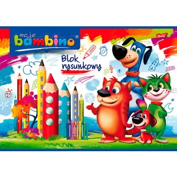 Bambino blok rysunkowy A4 20 kartek e5fcac52b0213e7097bd60ba4b9c47f5