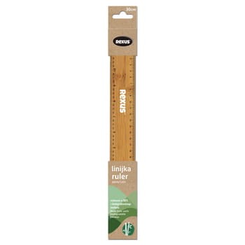 Linijka drewniana 30 cm REXUS 54d1564086e8648b95c1bdd1233c9f82