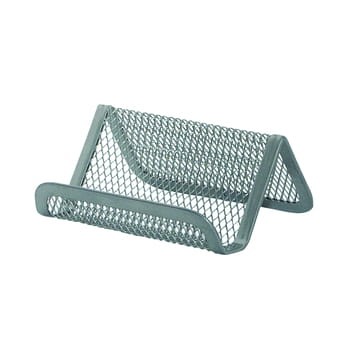 Stojak na wizytówki Q-CONNECT Office Set metalowy srebrny c1eca771336c37ec792b618e02e16a55