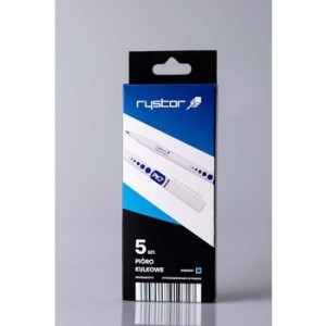 Pióro kulkowe PK7 Rystor 5 szt. niebieski