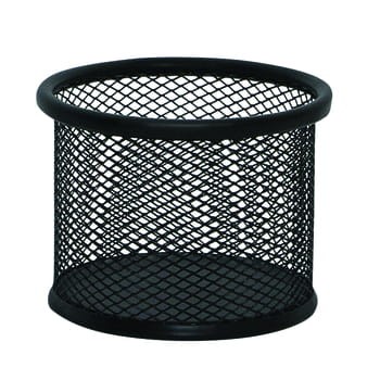 Pojemnik na przybory Q-CONNECT Office Set metalowy 90x68mm czarny e344757052fb6ce89dcd4e824102d532