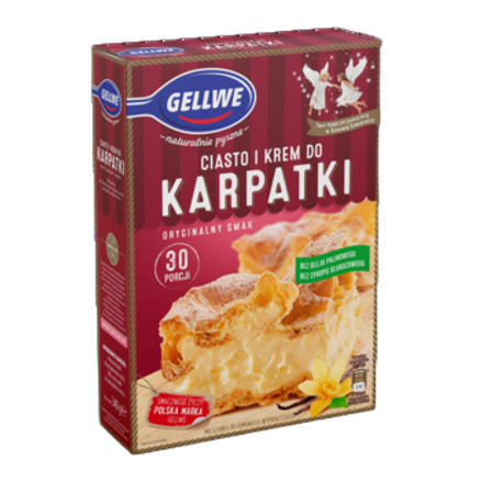 Ciasto i krem do Karpatki Gellwe 340 g Ciasto i krem do Karpatki Gellwe 340g
