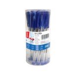 Długopis biurowy przezroczysty 1,0 mm Memobe niebieski, 25 sztuk