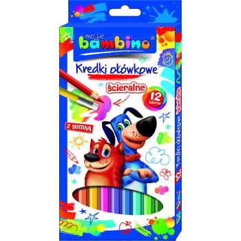 Kredki szkolne ścieralne 12 kol. MOJE BAMBINO 4 d271e1da06d0f5787feb19c98754c51b