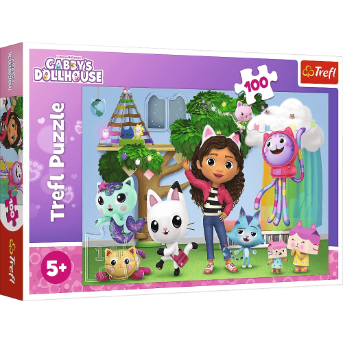 Trefl Puzzle 100 elementów - Koci Domek Gabi Trefl Puzzle 100 elementów - Koci Domek Gabi