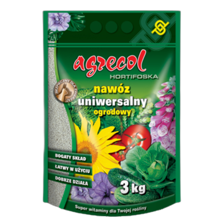 Hortifoska, Nawóz uniwersalny 3 kg Agrecol Hortifoska, Nawóz uniwersalny 3kg Agrecol