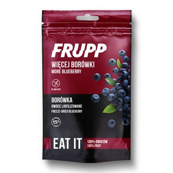 Frupp owoce liofilizowane Borówka 15 g Frupp owoce liofilizowane Borówka 15g