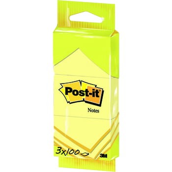 Notesy Samoprzylepne Post-It® o wymiarach 38 x 51 mm(3 bloczki) 6c543f8ecb0210dab7c8a440f73d53bc
