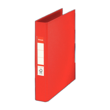 Segregator Esselte A5 z 2 kółkami, grzbiet 40 mm, czerwony Segregator Esselte A5 z 2 kółkami, grzbiet 40 mm, czerwony