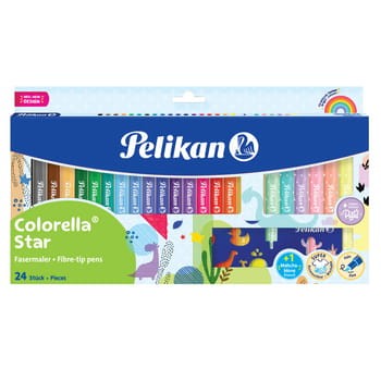 Pelikan Flamastry Colorella c302 18+6 szt + szablon 2972deae5084d5eca106720ebc316485