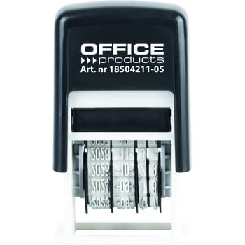 Datownik samotuszujący OFFICE PRODUCTS z tuszem ISO czarny 89fae9fc9125c6e0ec3f65d4cafeaf7c