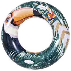 Koło do pływania Tropikalne wzory z uchwytami 115 cm Sun Club