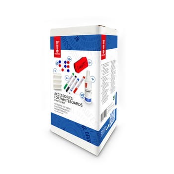 Akcesoria do tablic MemoBe, zestaw zawiera: płyn 125 ml, markery 4 kolory, gąbka magnetyczna, uchwyt na markery, magnesy f 20 mm 12 szt., - Zestaw 1 bd6623bf81ac1cd97ecbdaeed378d5ab
