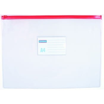 Torebka z suwakiem DONAU PVC A4 transparentna 95635e33f04cd5397967edba8515de40