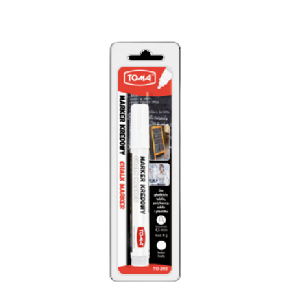 Marker kredowy TOMA 4,5 mm biały Marker kredowy TOMA 4,5 mm biały