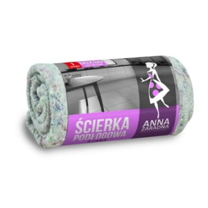 Anna Zaradna Ścierka podłogowa szara 60 cm X 60 cm