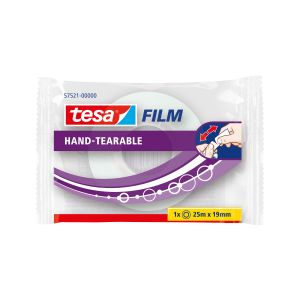 Taśma biurowa tesafilm 25 m X 19 mm urywalna ręcznie TESA