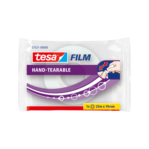 Taśma biurowa tesafilm 25 m X 19 mm urywalna ręcznie TESA Taśma biurowa tesafilm 25mx19mm urywalna ręcznie TESA