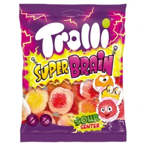 Trolli Super Brain - żelki nadziewane z kwaśnym żelem 100 g