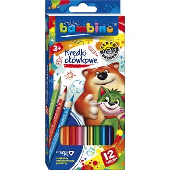 Bambino kredki szkolne 12 kolorów 1729d17235cda4db370831eaf50c053e