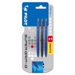 Pilot długopis Super Grip G automatyczny niebieski 1 sz + czarny 1 szt + niebieski 1 szt