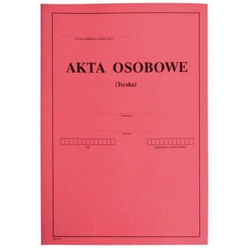 Teczka na akta osobowe kolorowa, Rexus, Beniamin 5szt 07f8d1fb67249455756269013409247c