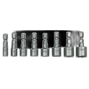 Nasadki wkrętakowe 1/4", zestaw 8 szt.