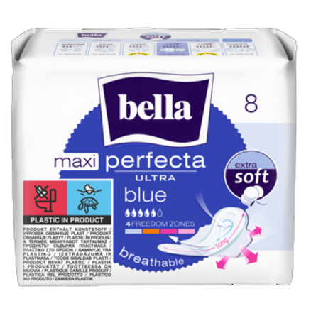 Podpaski Bella Perfecta Ultra Maxi Blue Extra Soft 8szt. Podpaski Bella Perfecta Ultra Maxi Blue Extra Soft 8szt.