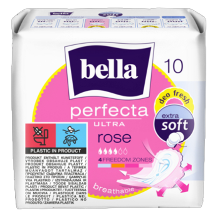 Podpaski Bella Perfecta Ultra Rose Deo Fresh Extra Soft 10szt. Podpaski Bella Perfecta Ultra Rose Deo Fresh Extra Soft 10szt.