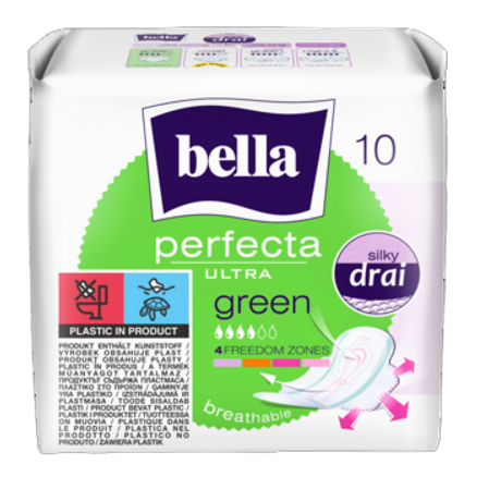 Podpaski Bella Perfecta Ultra Green Silky Dari 10szt. Podpaski Bella Perfecta Ultra Green Silky Dari 10szt.