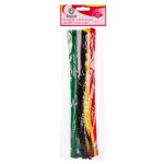 Druciki kreatywne kolory podstawowe  9x300mm, mix 6 kolorów, Astra Creativo - 48 sztuk