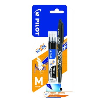 Pilot wymazywalny długopis Frixion Ball czarny+wkłady 3 sztuki cf1bfe0f1a561ec1296787b94aedc9cc
