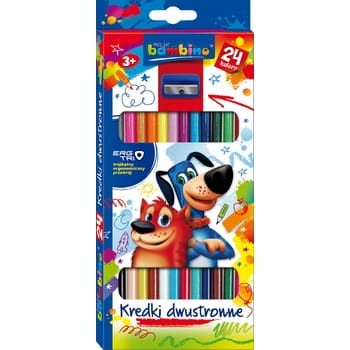 Bambino kredki ołówkowe dwustronne 12 kolorów 14f9acae223422e399abf2930d4853e5