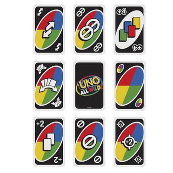 Karty UNO All Wild Towarzyska gra karciana dla dorosłych i dzieci 7+ HHL33 Karty UNO All Wild Towarzyska gra karciana dla dorosłych i dzieci 7+ HHL33