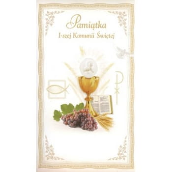 Karnet z kopertą komunia 11x19cm e325f9bbca564dd84d0176725d537871