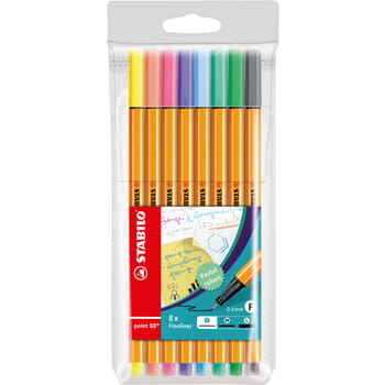 STABILO point 88 pastel etui 8 szt. 3370852df3c82af794e5020bbef912c4