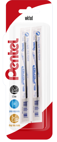 Pentel Wkład do długopisu BKL77/niebieski x 2 sztuki Pentel Wkład do długopisu BKL77/niebieski x 2 sztuki