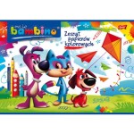 Bambino zeszyt papierów kolorowych nabłyszczany A4, 10 kartek