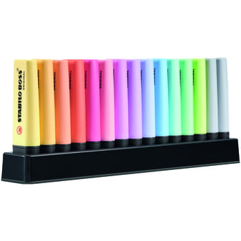 Zakreślacz STABILO BOSS ORIGINAL Pastel podstawka na biurko 15 szt. d482f8cd7296a8c1d87dfccb36a98d17