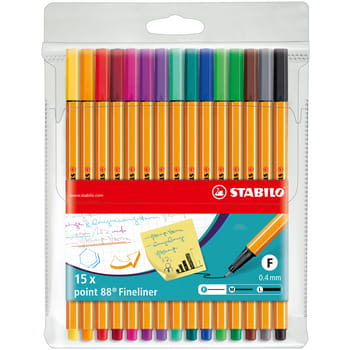 STABILO point 88 etui 10+5 szt. neon af8955dc138d4a959b4df4edc00b125e