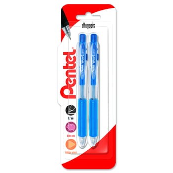 Pentel Długopis z systemem przyciskowym BK437- niebieski x 2 sztuki 95bc181a4e3abc916c5a9dc8b090322c