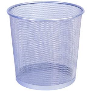 Kosz na śmieci Q-CONNECT Office Set metalowy 12 l srebrny