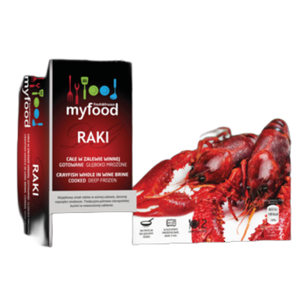 Mrożone Raki całe gotowane MyFood 800 g Mrożone Raki całe gotowane MyFood 800g
