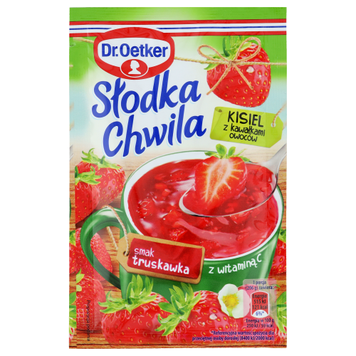 Kisiel truskawkowy z owocami Słodka Chwila Dr. Oetker 31,5g