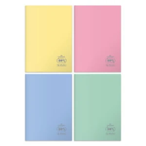Herlitz zeszyt B5 60 kratka Eco PP pastel colors fsc