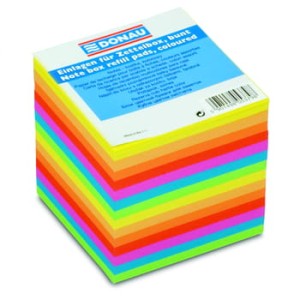 Kostka DONAU klejona 90x90x90 mm 800 kartek neon mix kolorów
