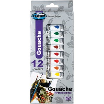 Farby gwaszowe w tubce 12 kolorów po 12 ml Centrum 83551 15d9fbf082a2e52f40a48235d02104f6