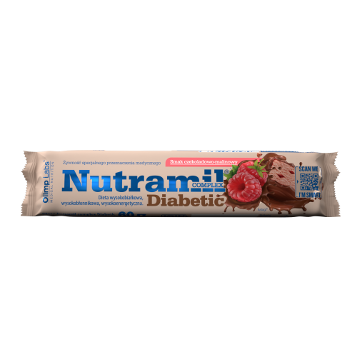 Olimp Labs Baton Nutramil complex Diabetic 60g czekoladowo-malinowy