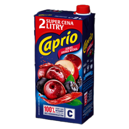 Napój jabłko aronia wiśnia Caprio 2 l Napój jabłko aronia wiśnia Caprio 2l